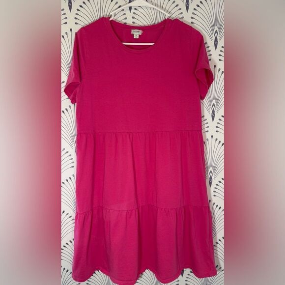 J. Crew Barbie pink cotton sundress size medium - Picture 3 of 3